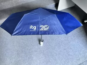 3 folds umbrella navy blue itg