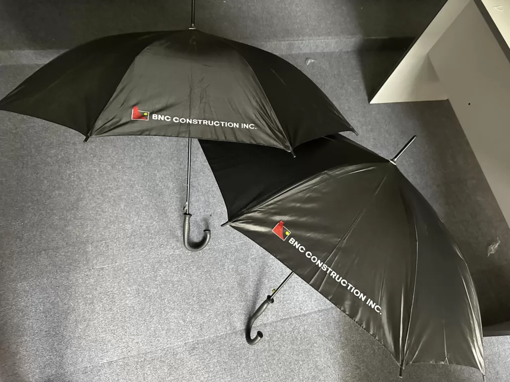 J umbrella black with print bnc