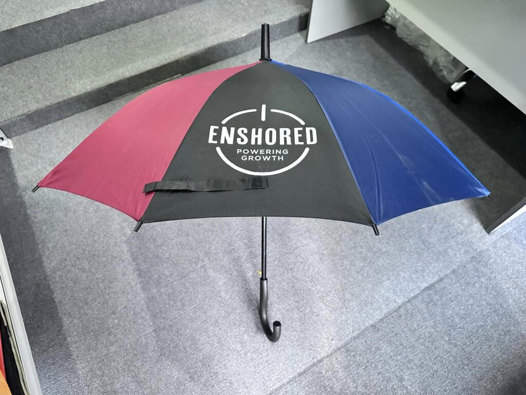 colorful J umbrella