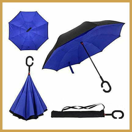 reversible C-handle umbrella supplier corporate giveaways
