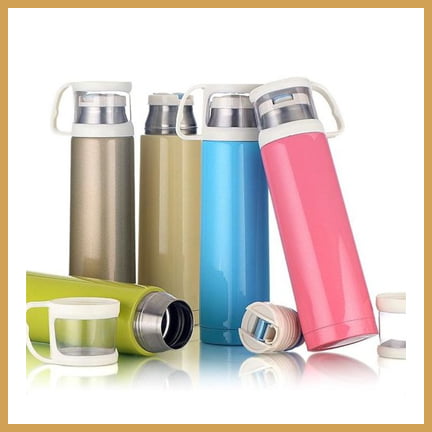 drinkware 9 insulated water bottle with cup
