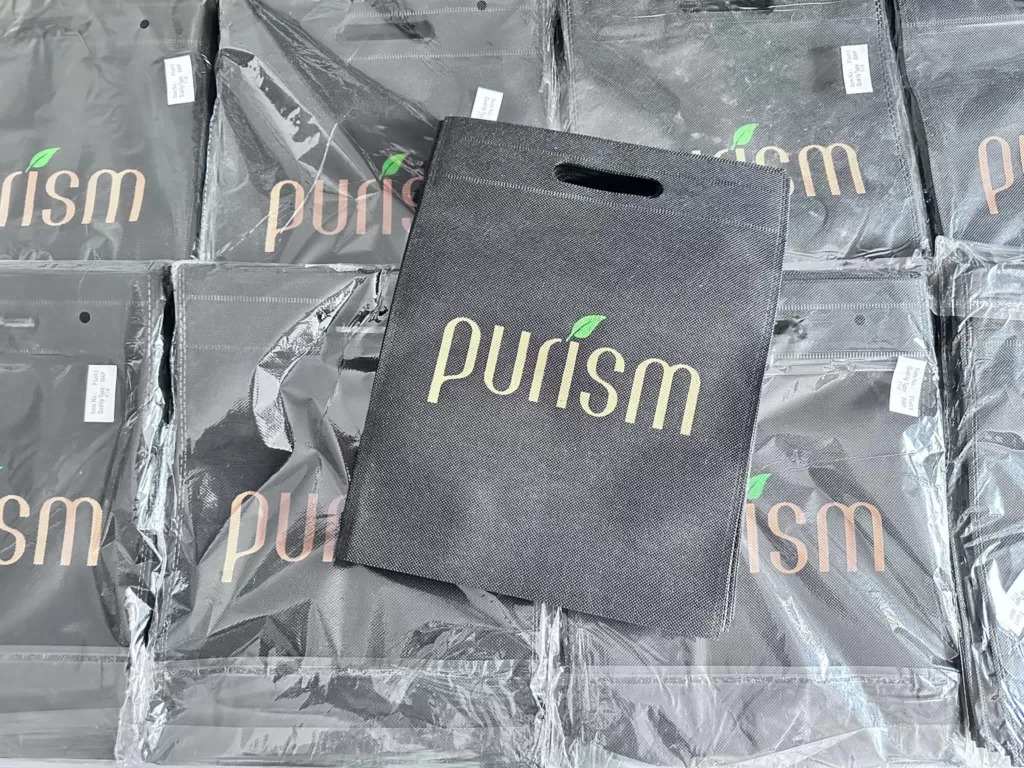 flat eco bag black purism