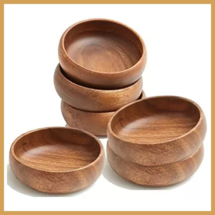 wooden calabash bowl